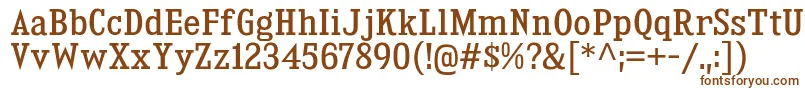 KingsbridgeScRg Font – Brown Fonts on White Background