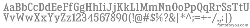 フォントKingsbridgeScRg – 白い背景に灰色の文字
