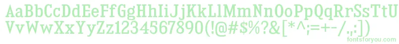フォントKingsbridgeScRg – 緑のフォント