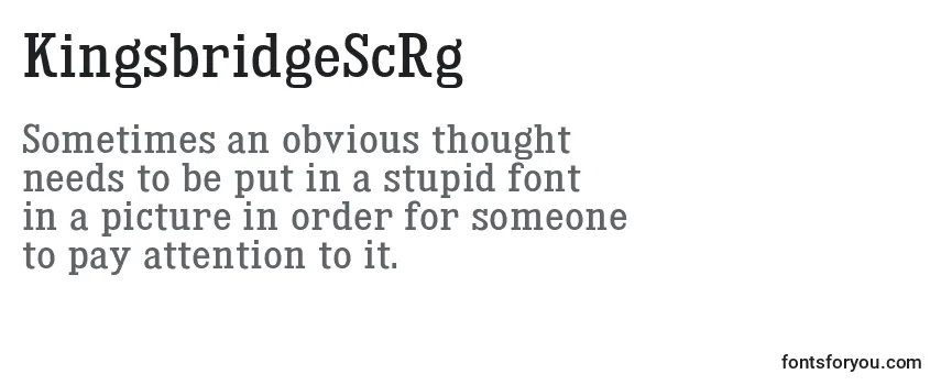 KingsbridgeScRg Font