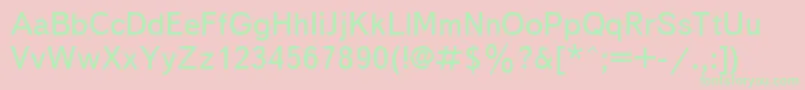 Txb55 Font – Green Fonts on Pink Background