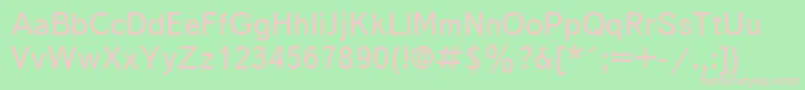 Txb55 Font – Pink Fonts on Green Background