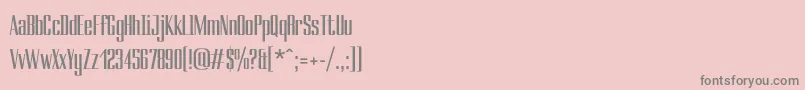 Ducados Font – Gray Fonts on Pink Background
