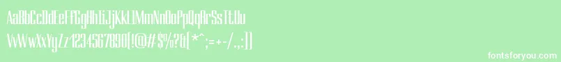 Ducados Font – White Fonts on Green Background