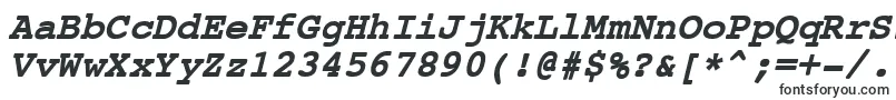 CourierNewBoldItalic-fontti – Alkavat C:lla olevat fontit