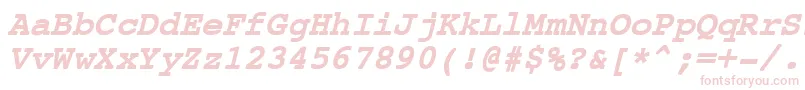 CourierNewBoldItalic Font – Pink Fonts