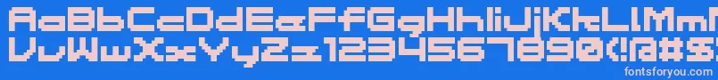 fuente Massive10A – Fuentes Rosadas Sobre Fondo Azul