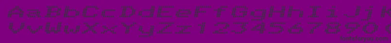 TelidonExBoldItalic Font – Black Fonts on Purple Background