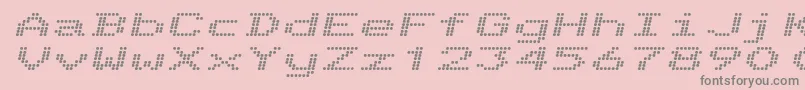 TelidonExBoldItalic Font – Gray Fonts on Pink Background