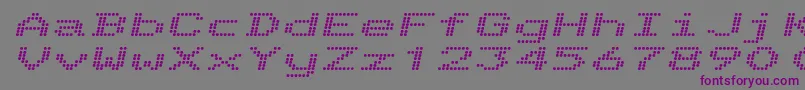 TelidonExBoldItalic Font – Purple Fonts on Gray Background