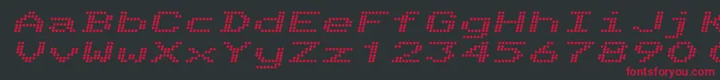 TelidonExBoldItalic Font – Red Fonts on Black Background