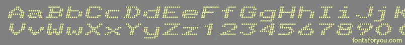 TelidonExBoldItalic Font – Yellow Fonts on Gray Background