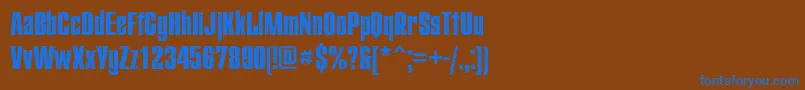 Starc Font – Blue Fonts on Brown Background