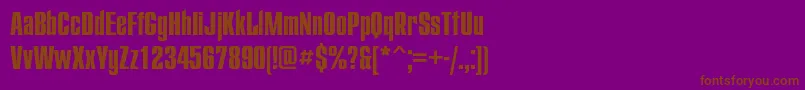Starc Font – Brown Fonts on Purple Background