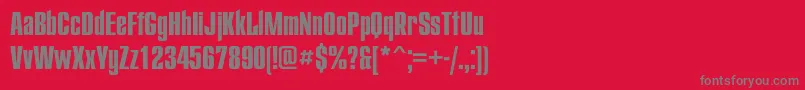 Starc Font – Gray Fonts on Red Background
