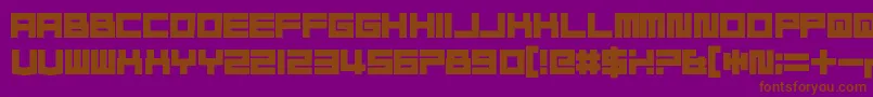 DontWasteThatNapkin Font – Brown Fonts on Purple Background