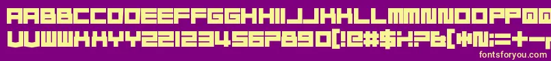 DontWasteThatNapkin Font – Yellow Fonts on Purple Background
