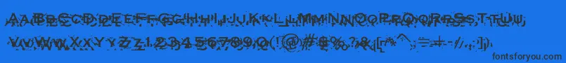 Xxonx Font – Black Fonts on Blue Background