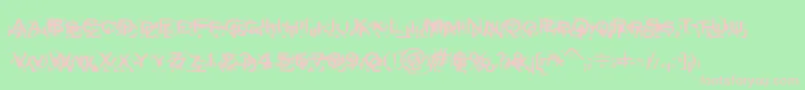 Шрифт Xxonx – розовые шрифты на зелёном фоне