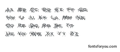 Überblick über die Schriftart Xxonx