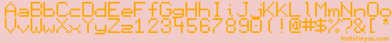 Lisätietoja Display-fontista Display-fontti – oranssit fontit vaaleanpunaisella taustalla