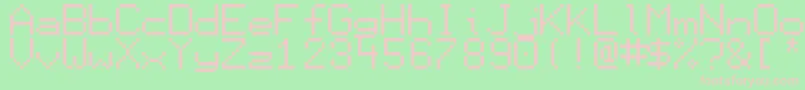 Display Font – Pink Fonts on Green Background