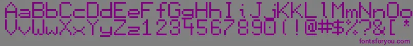 Шрифт Display – фиолетовые шрифты на сером фоне