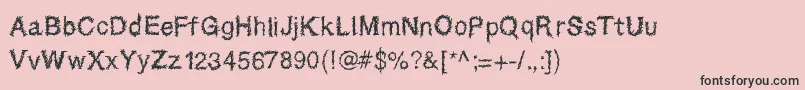 Sparatrap Font – Black Fonts on Pink Background
