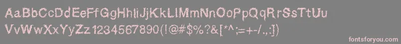 Sparatrap Font – Pink Fonts on Gray Background