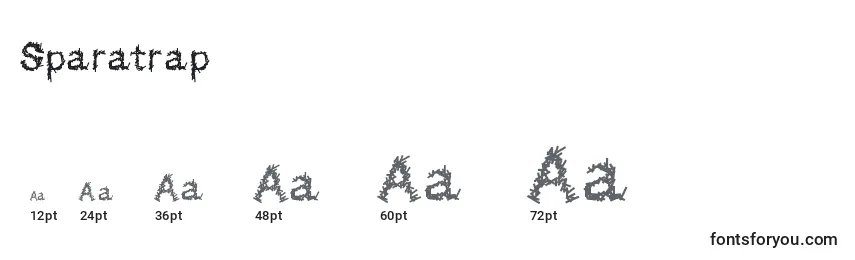 Размеры шрифта Sparatrap