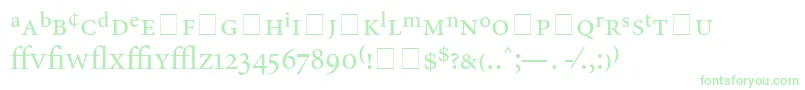 AtlantixProSsi Font – Green Fonts on White Background