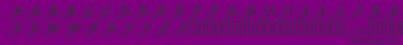 FlMeditatinNate Font – Black Fonts on Purple Background