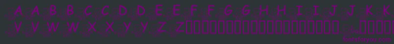FlMeditatinNate Font – Purple Fonts on Black Background