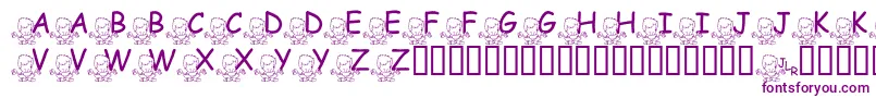 Шрифт FlMeditatinNate – фиолетовые шрифты