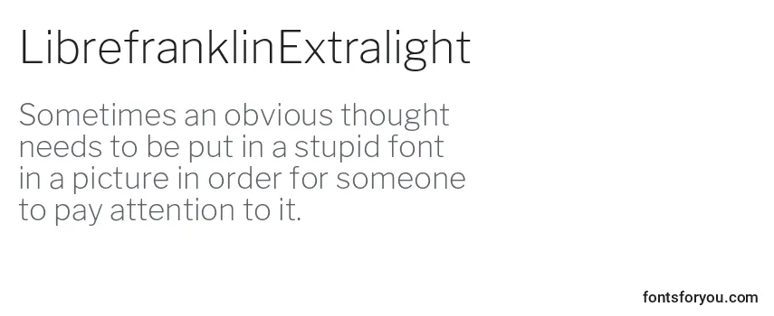 LibrefranklinExtralight (109718)-fontti