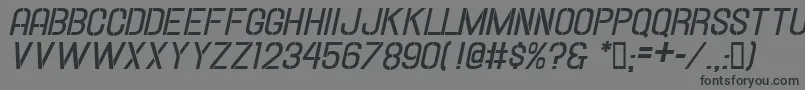 Hallandalestencilbd.It. Font – Black Fonts on Gray Background