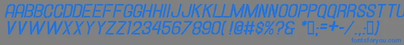 Hallandalestencilbd.It. Font – Blue Fonts on Gray Background