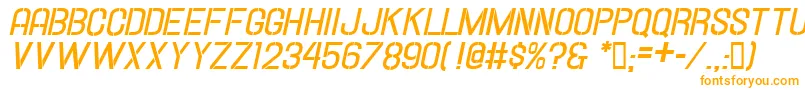 Hallandalestencilbd.It. Font – Orange Fonts on White Background