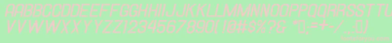 Hallandalestencilbd.It. Font – Pink Fonts on Green Background