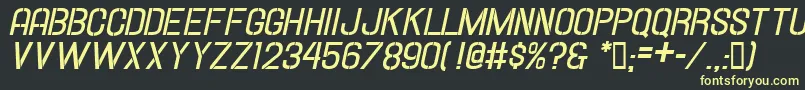 Hallandalestencilbd.It. Font – Yellow Fonts on Black Background