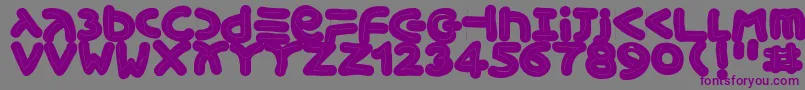 Xmasginger2005 Font – Purple Fonts on Gray Background