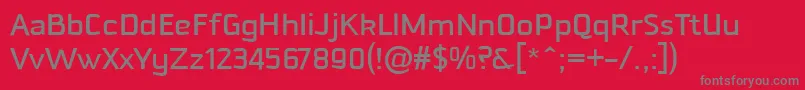 DowntempoMedium Font – Gray Fonts on Red Background