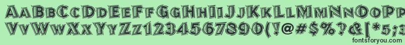 JuanitalinoitcTt Font – Black Fonts on Green Background