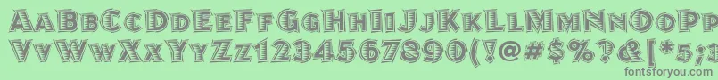 JuanitalinoitcTt Font – Gray Fonts on Green Background