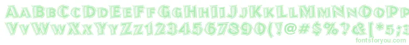 JuanitalinoitcTt Font – Green Fonts on White Background