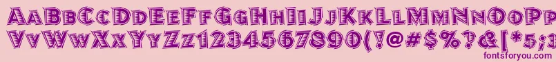 JuanitalinoitcTt Font – Purple Fonts on Pink Background