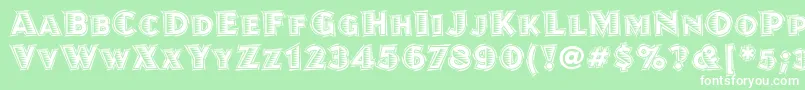 JuanitalinoitcTt Font – White Fonts on Green Background