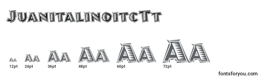 JuanitalinoitcTt Font Sizes