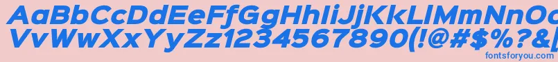 fuente Sinkinsans900xblackitalic – Fuentes Azules Sobre Fondo Rosa