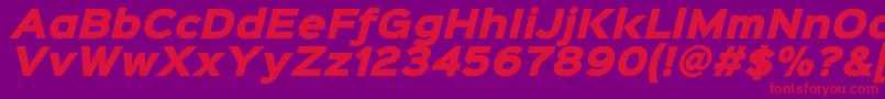 Sinkinsans900xblackitalic Font – Red Fonts on Purple Background